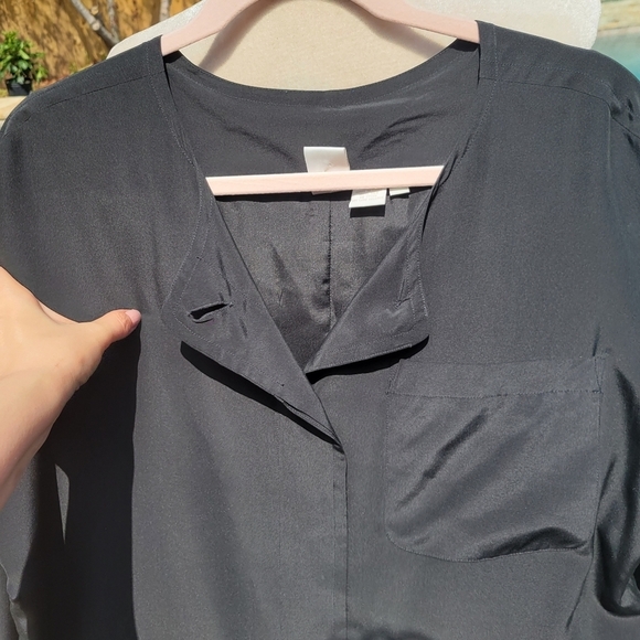 NWOT CW Clifford & Wills 100% silk dress black M - Picture 6 of 7